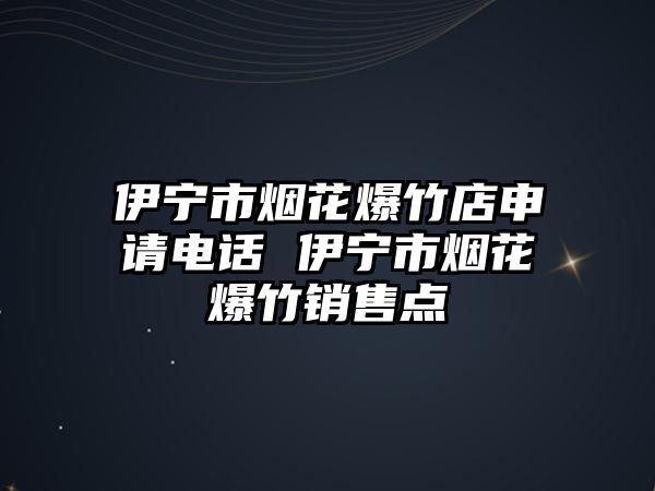 伊寧市煙花爆竹店申請電話 伊寧市煙花爆竹銷售點