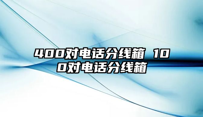 400對電話分線箱 100對電話分線箱