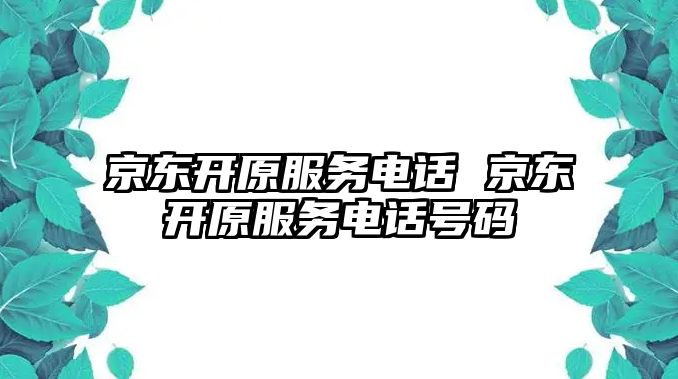 京東開原服務(wù)電話 京東開原服務(wù)電話號(hào)碼