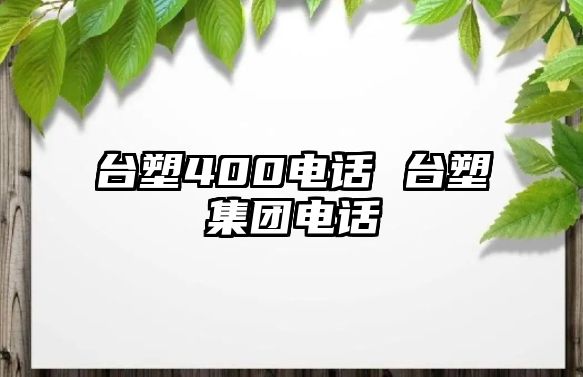 臺塑400電話 臺塑集團電話