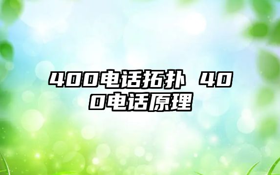 400電話拓?fù)?400電話原理