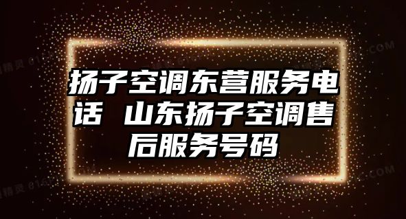 揚子空調(diào)東營服務電話 山東揚子空調(diào)售后服務號碼