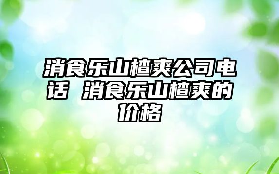 消食樂山楂爽公司電話 消食樂山楂爽的價格