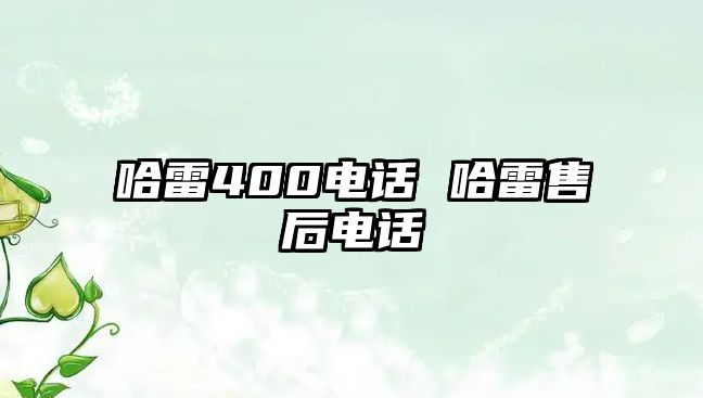 哈雷400電話 哈雷售后電話