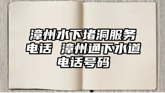 漳州水下堵洞服務(wù)電話 漳州通下水道電話號(hào)碼