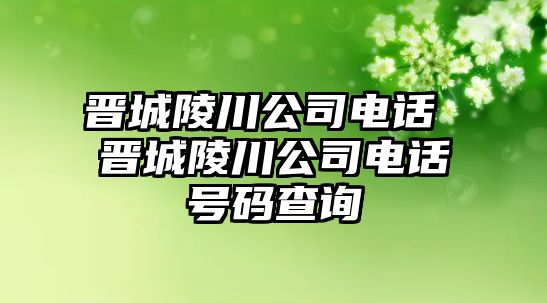 晉城陵川公司電話 晉城陵川公司電話號碼查詢