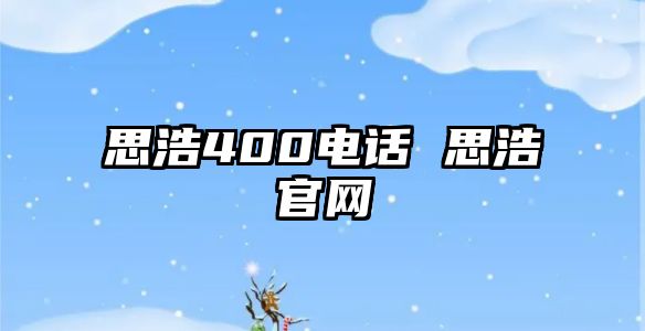 思浩400電話 思浩官網(wǎng)